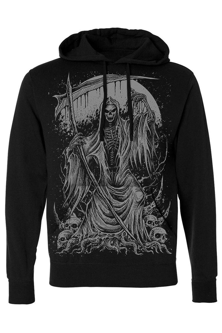 Harbinger of Death Hoodie [Zipper or Pullover] - mens outerwear - VampireFreaks - VampireFreaks