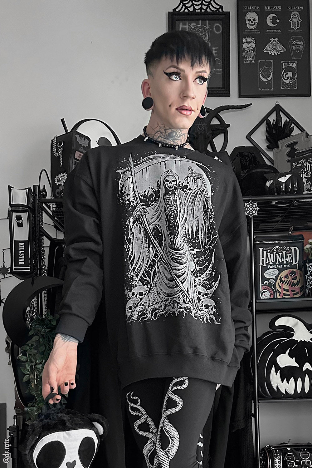 Harbinger of Death Sweatshirt - mens outerwear - VampireFreaks - VampireFreaks