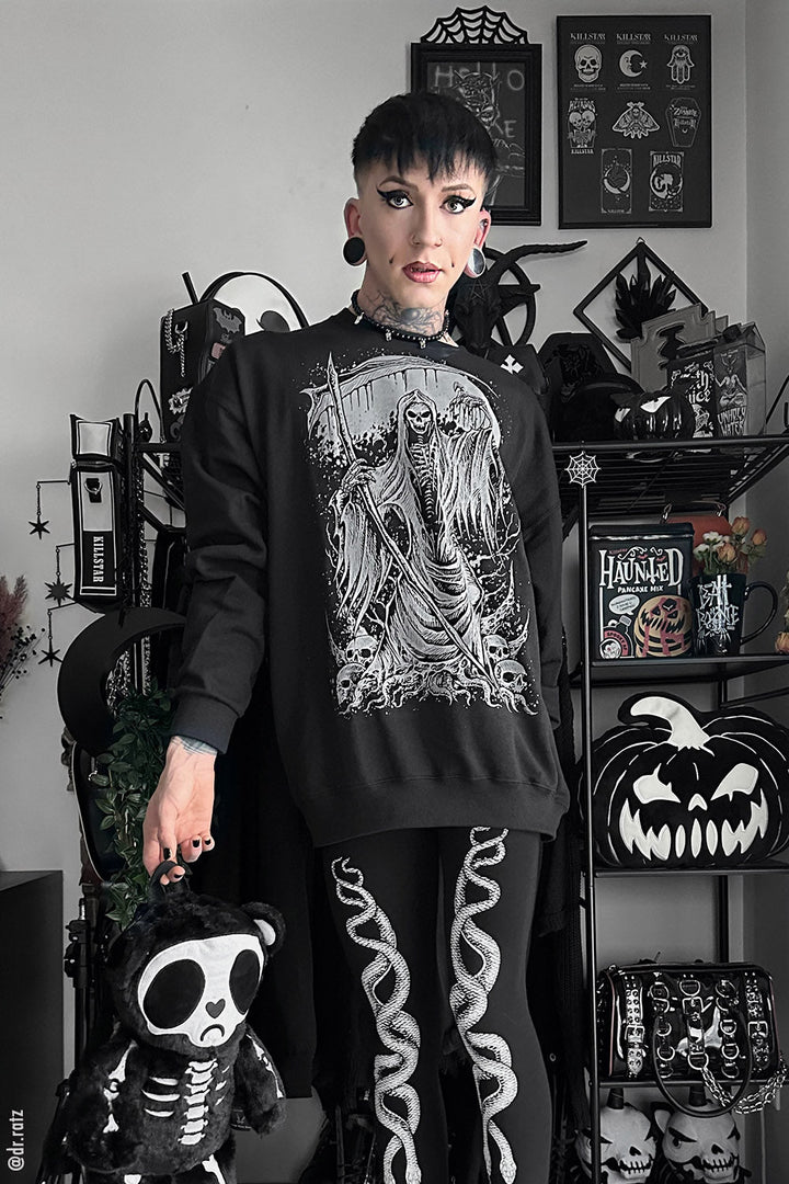 Harbinger of Death Sweatshirt - mens outerwear - VampireFreaks - VampireFreaks