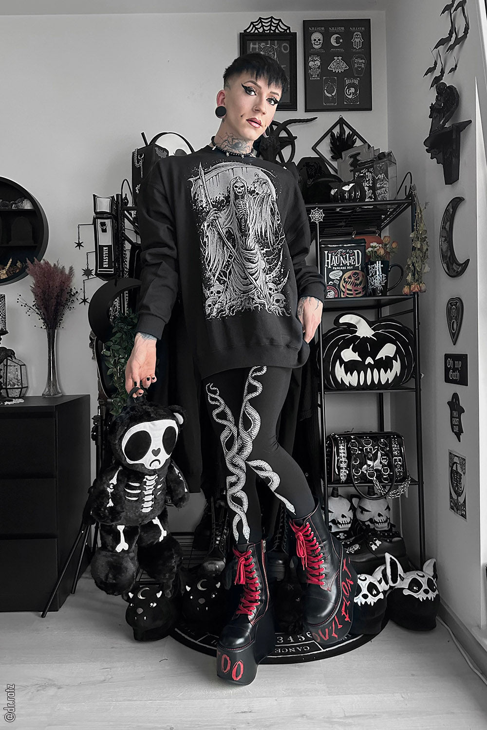 Harbinger of Death Sweatshirt - mens outerwear - VampireFreaks - VampireFreaks