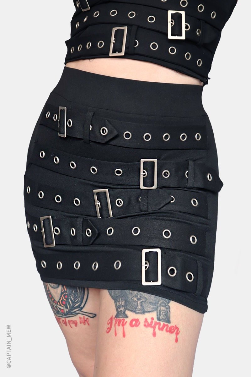 Harlow Mini Skirt - skirts - VampireFreaks - Forest Ink