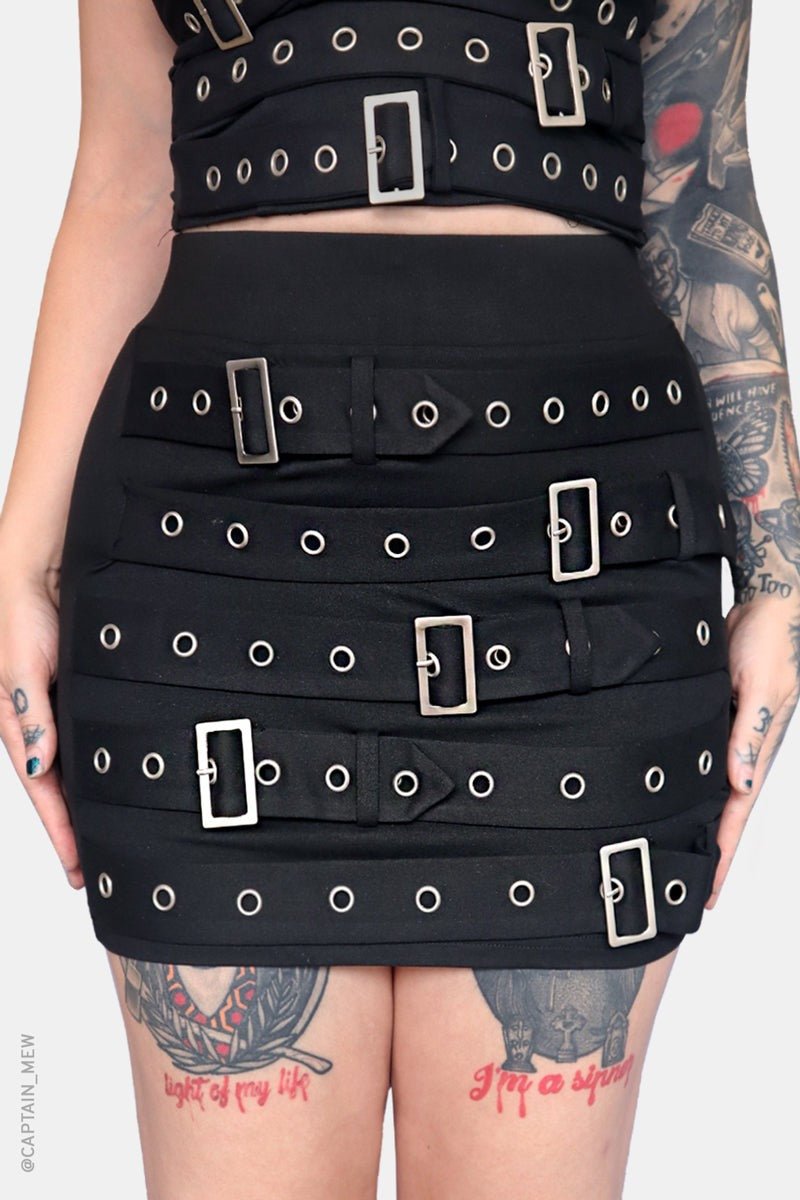 Harlow Mini Skirt - skirts - VampireFreaks - Forest Ink