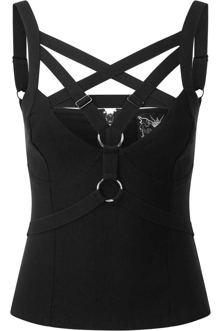 Harness Ur Power Top - womens tops - VampireFreaks - Killstar