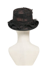 Back view of mens top hat