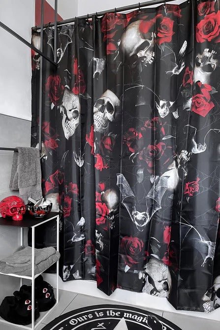 Haunted Garden Shower Curtain - housewares - VampireFreaks - Killstar