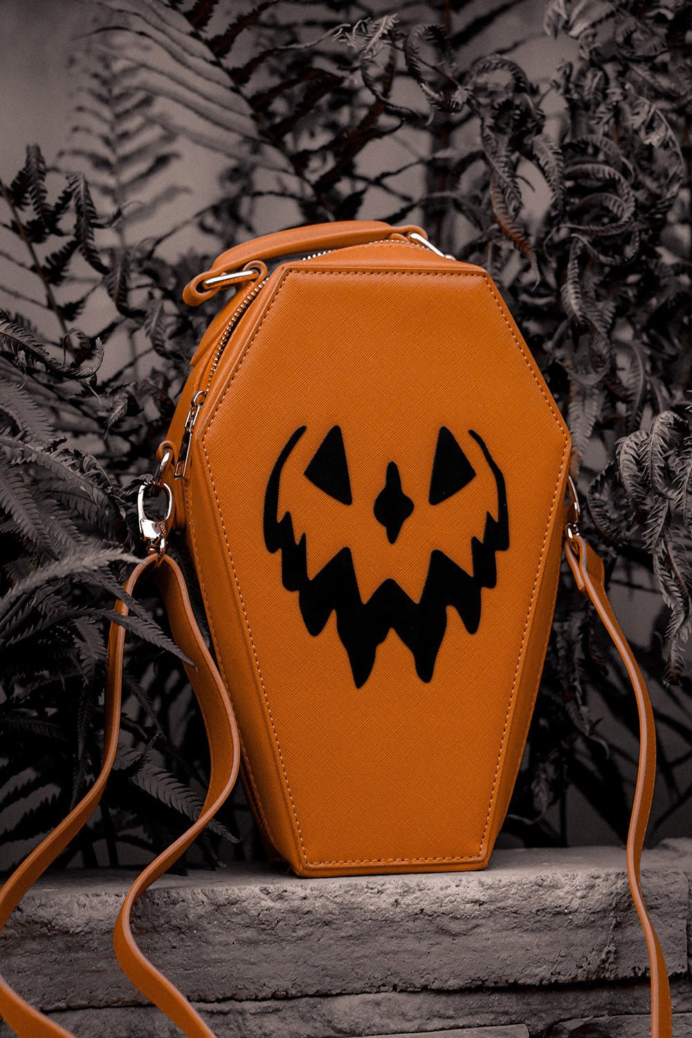 Haunted Hallows Bag [ORANGE] - bags & wallets - VampireFreaks - Lively Ghosts