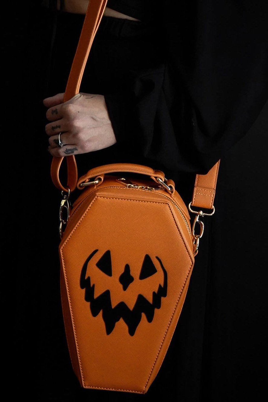 Haunted Hallows Bag [ORANGE] - bags & wallets - VampireFreaks - Lively Ghosts