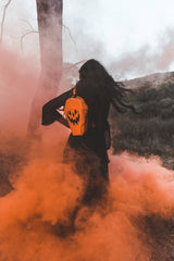 Haunted Hallows Bag [ORANGE] - bags & wallets - VampireFreaks - Lively Ghosts