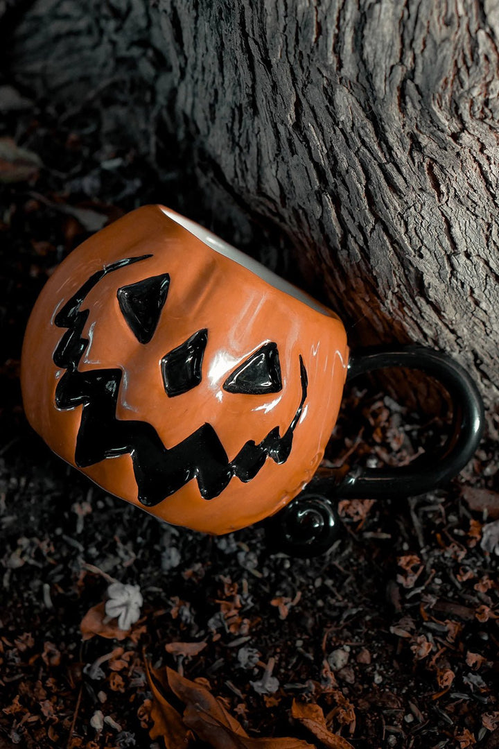 Haunted Hallows Mug [ORANGE] - housewares - VampireFreaks - Lively Ghosts