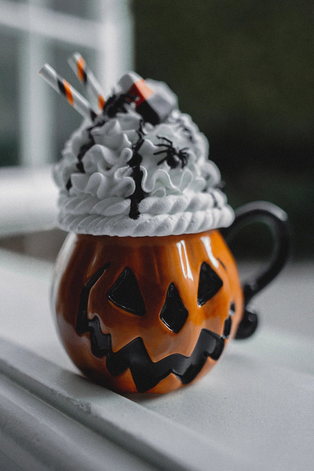 Haunted Hallows Mug [ORANGE] - housewares - VampireFreaks - Lively Ghosts