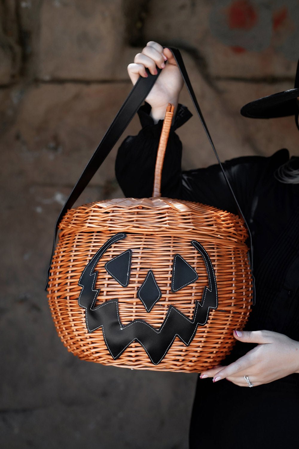 Haunted Hallows Picnic Basket [ORANGE] - bags & wallets - VampireFreaks - Lively Ghosts