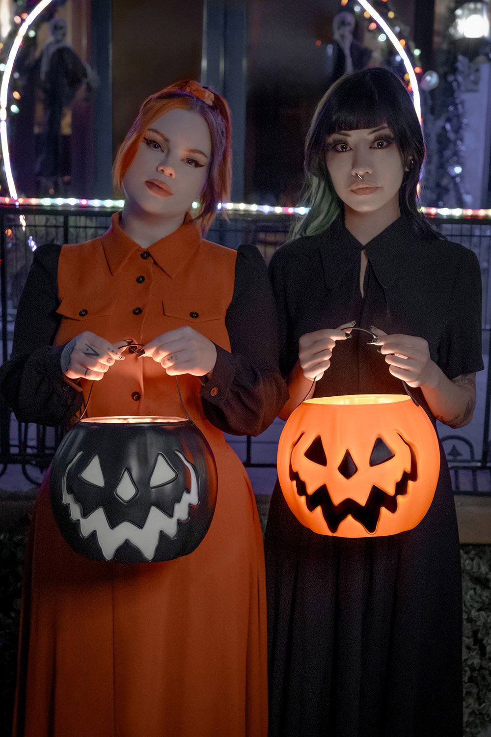 Haunted Hallows Pumpkin Pail [BLACK] - bags & wallets - VampireFreaks - Lively Ghosts