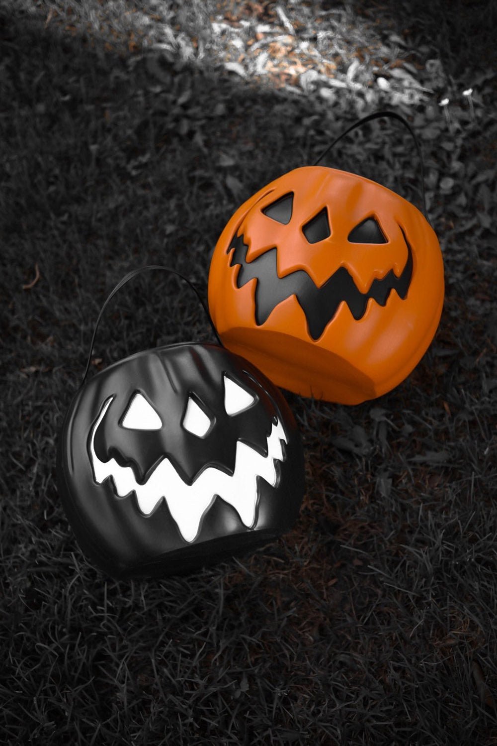 Haunted Hallows Pumpkin Pail [BLACK] - bags & wallets - VampireFreaks - Lively Ghosts