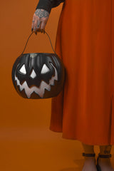 Haunted Hallows Pumpkin Pail [BLACK] - bags & wallets - VampireFreaks - Lively Ghosts