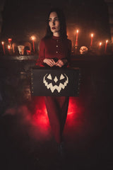 Haunted Hallows Trunk [BLACK/SPIDERWEBS] - bags & wallets - VampireFreaks - Lively Ghosts