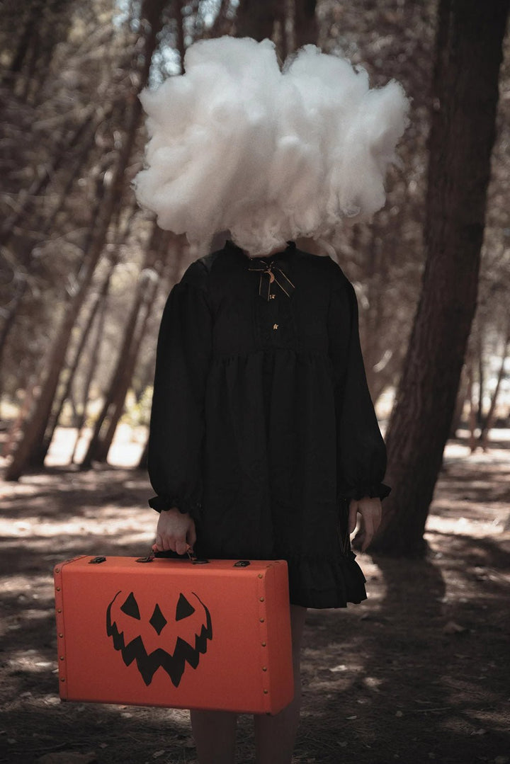 Haunted Hallows Trunk [ORANGE/SPIDERWEBS] - bags & wallets - VampireFreaks - Lively Ghosts