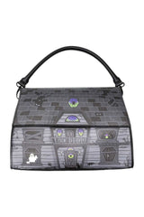 3d haunted house shaped purse