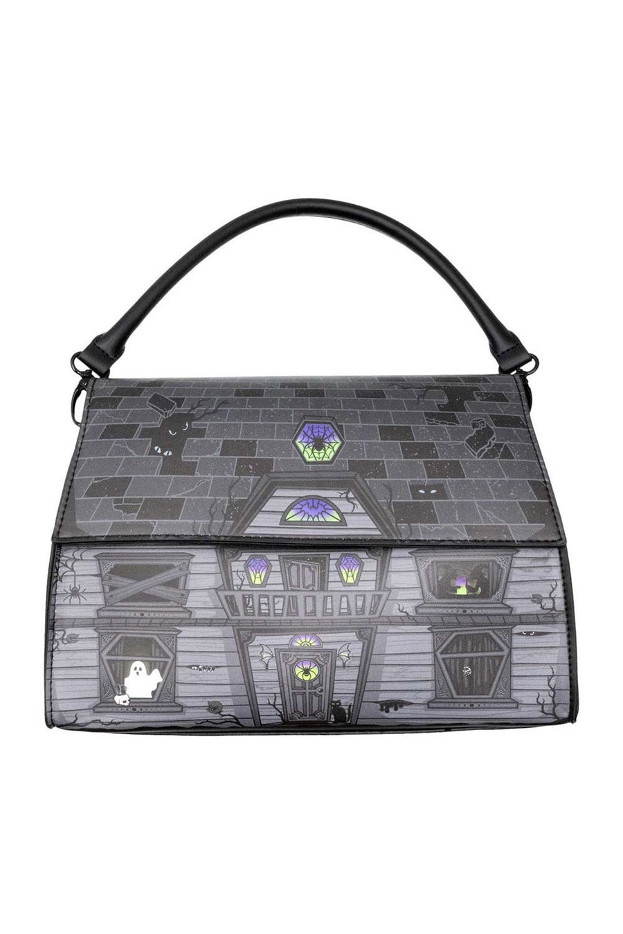 3d haunted house shaped purse