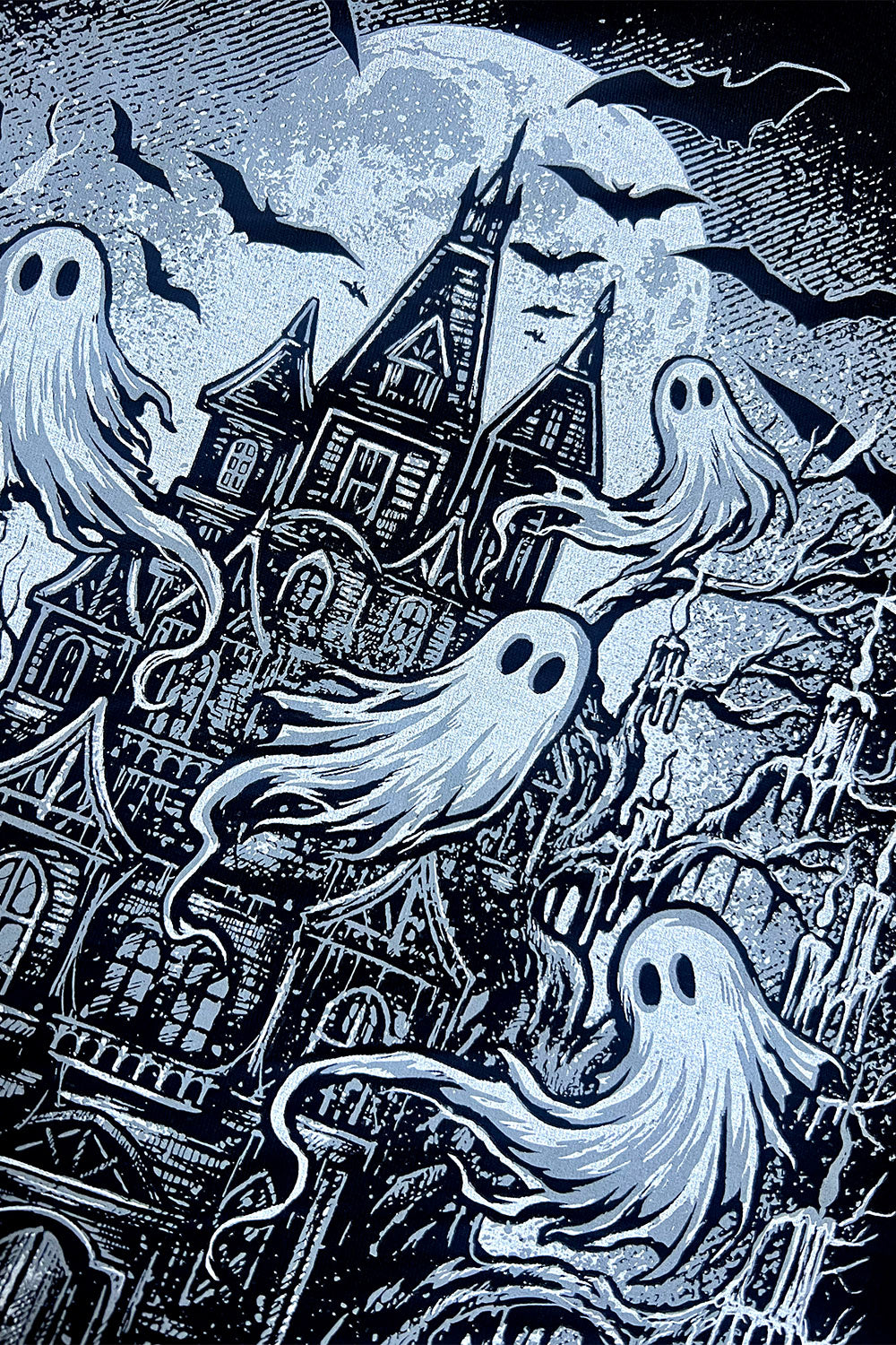haunted house sweater