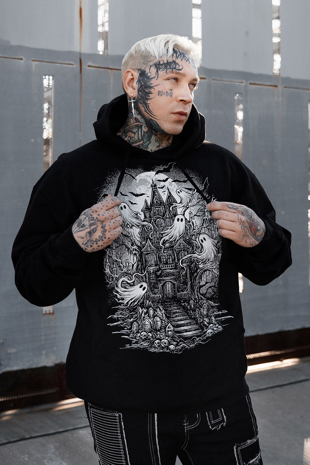 haunted treehouse ghost haunted mansion hoodie jacket