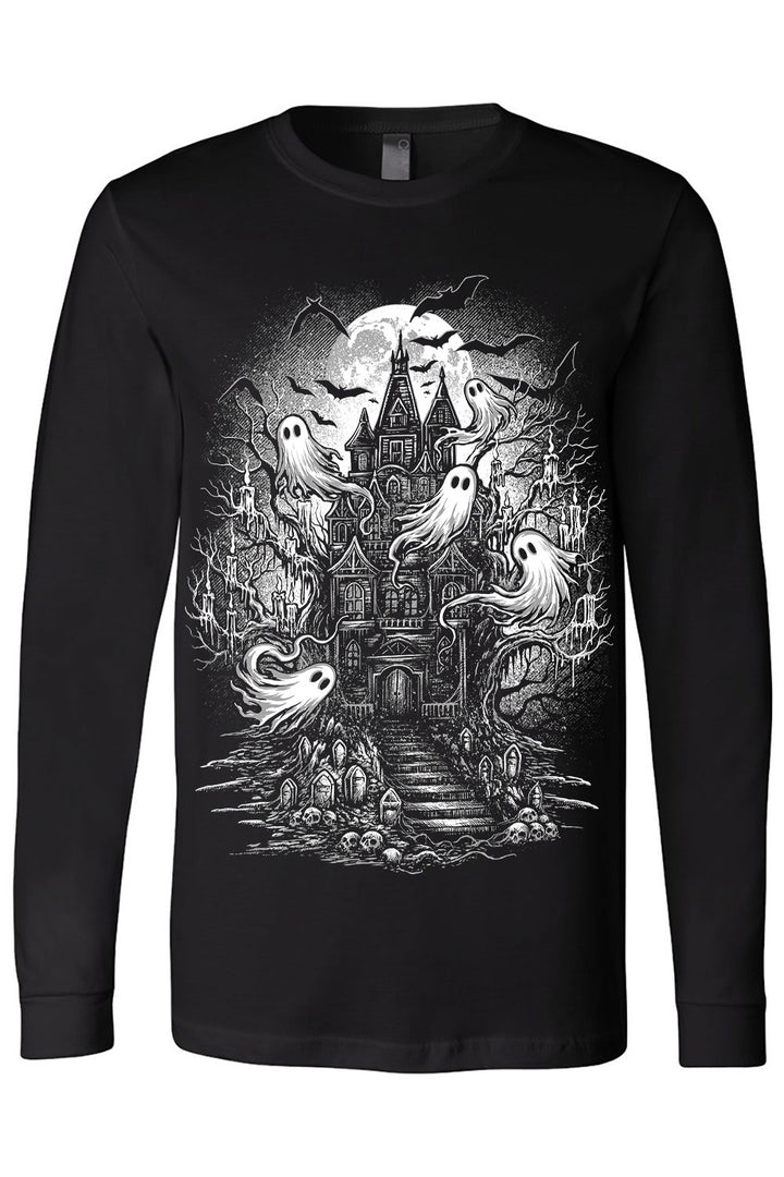 creepy cute kawaii halloween long sleeve cotton shirt