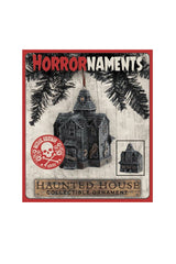 Decorative haunted house xmas ornament  box on a white background 