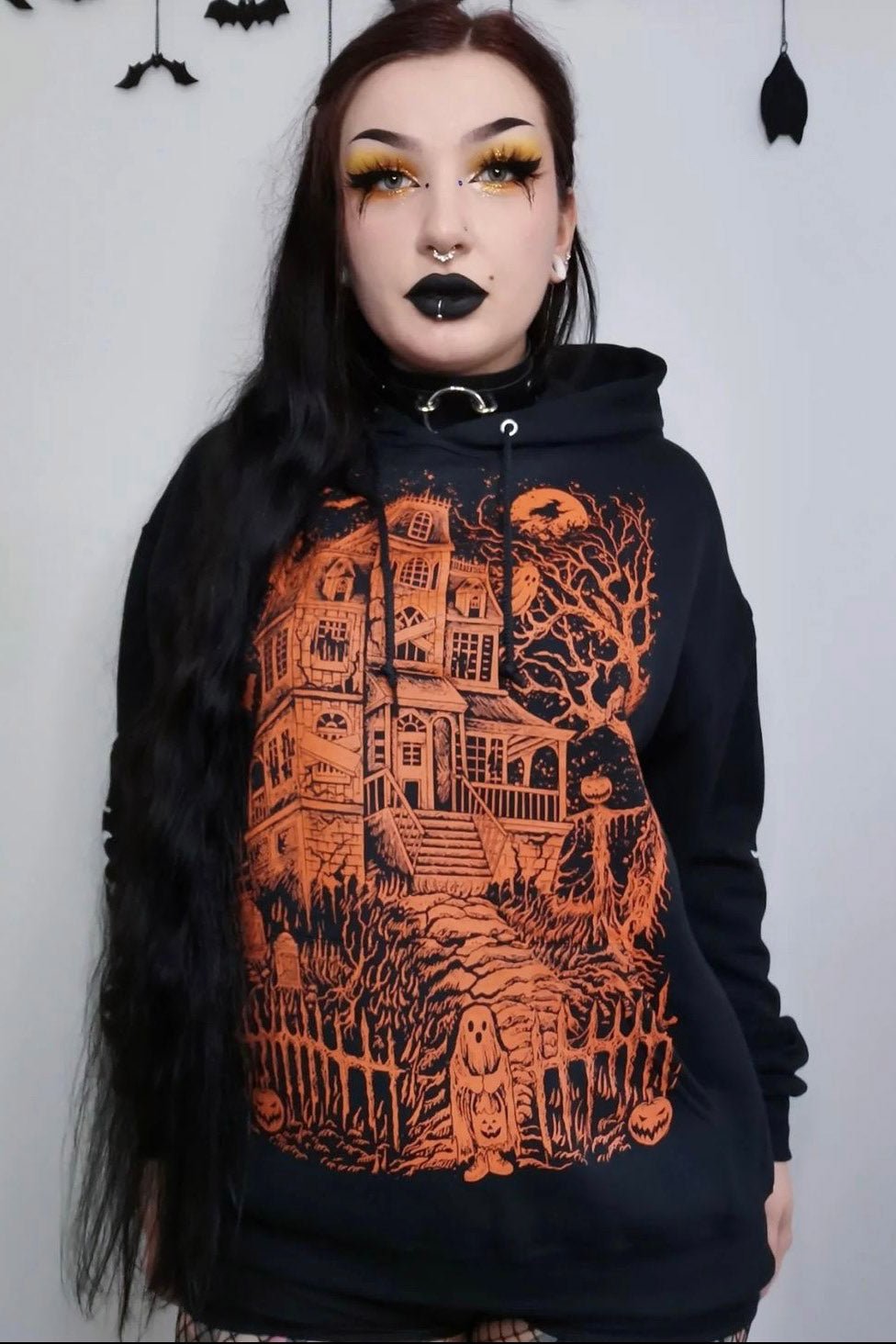 Haunted Mansion Hoodie [PUMPKIN ORANGE] - mens outerwear - VampireFreaks - VampireFreaks