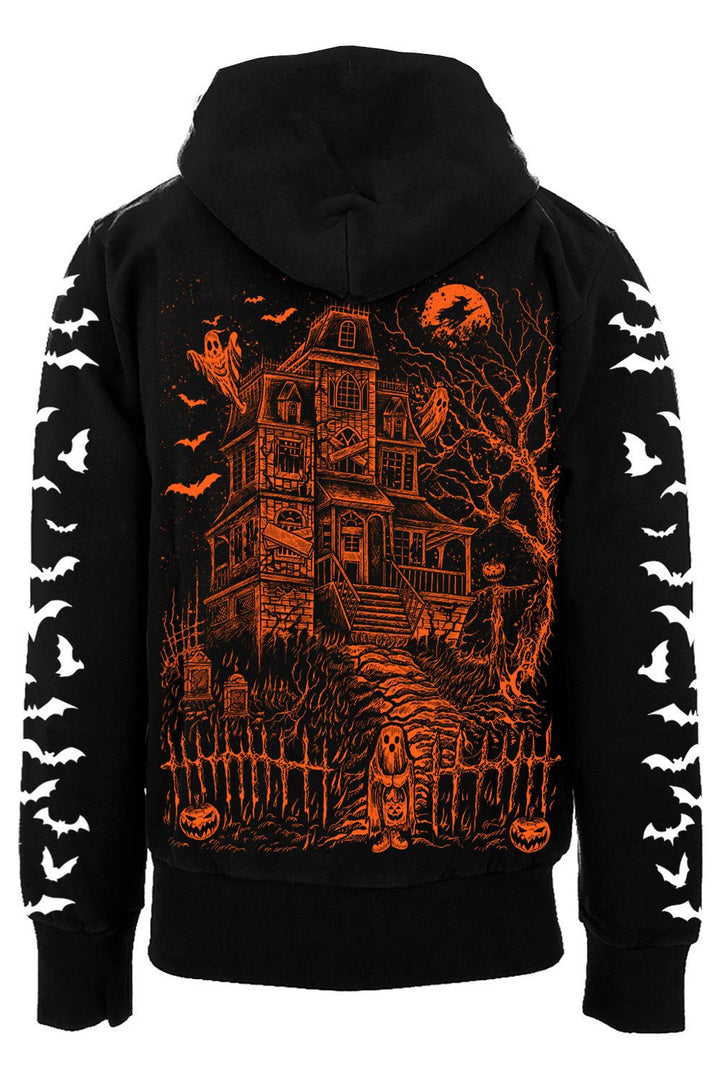 Haunted Mansion Hoodie [PUMPKIN ORANGE] - mens outerwear - VampireFreaks - VampireFreaks