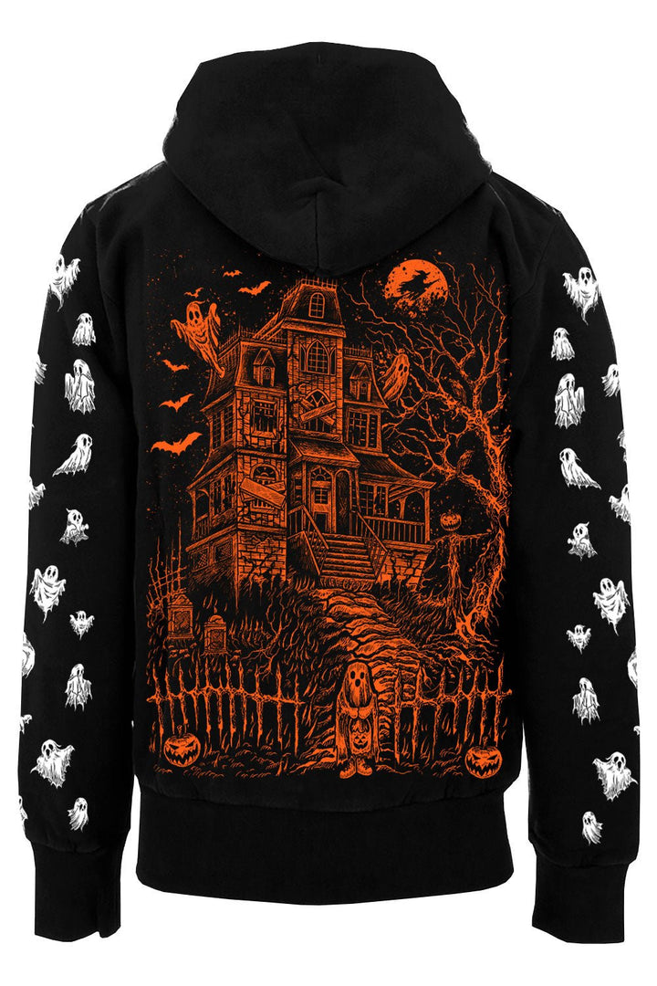 Haunted Mansion Hoodie [PUMPKIN ORANGE] - mens outerwear - VampireFreaks - VampireFreaks