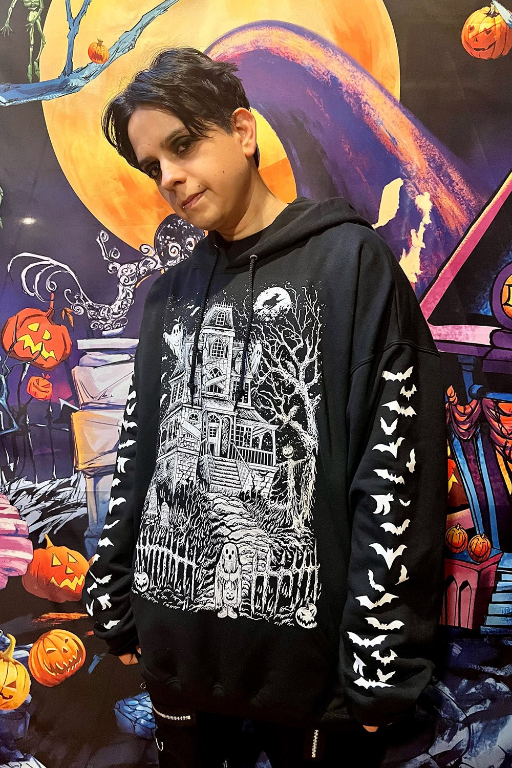 Haunted Mansion Hoodie [WHITE] [Zipper or Pullover]