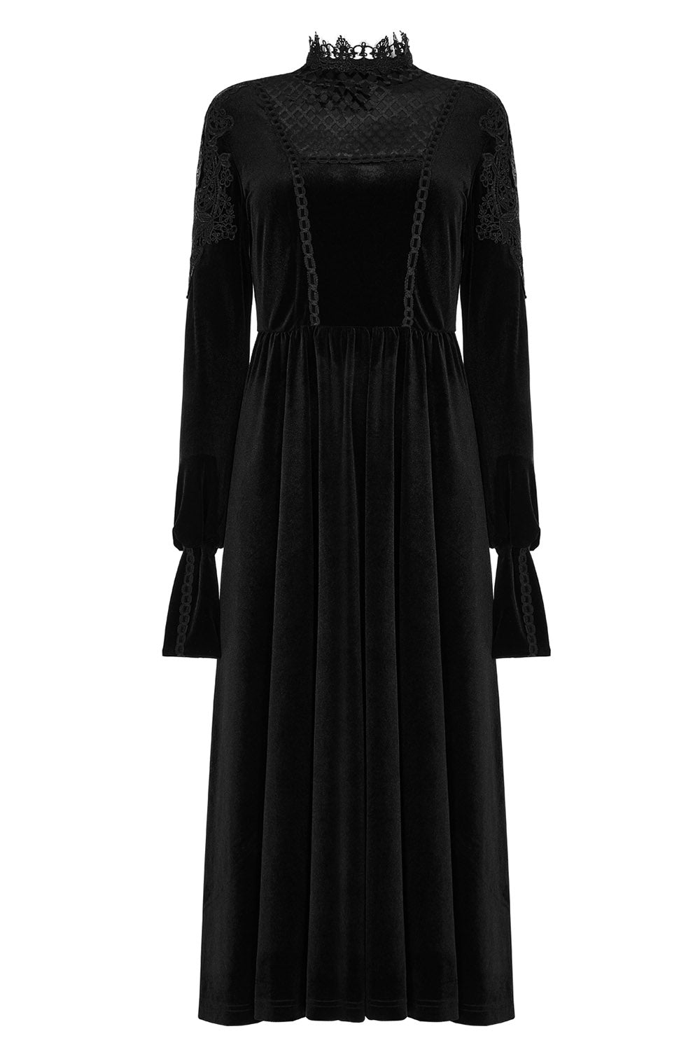 Haunted Mansion Midi Dress [BLACK] - dresses - VampireFreaks - Punk Rave