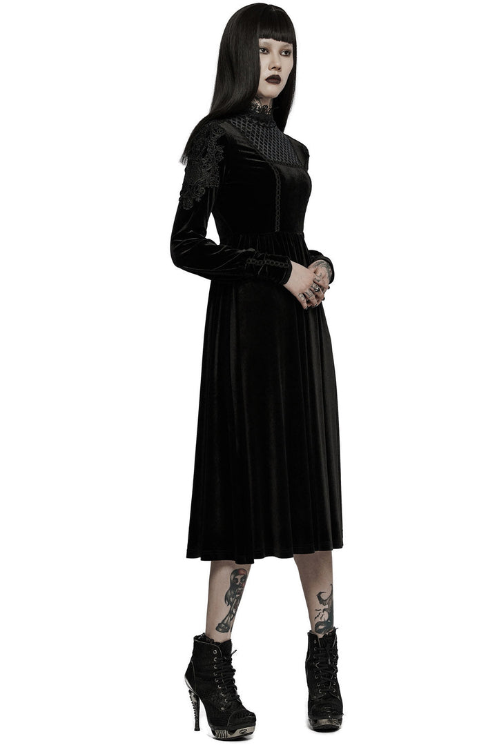 Haunted Mansion Midi Dress [BLACK] - dresses - VampireFreaks - Punk Rave