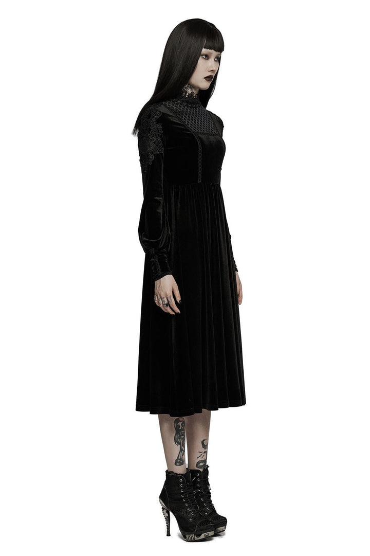 Haunted Mansion Midi Dress [BLACK] - dresses - VampireFreaks - Punk Rave