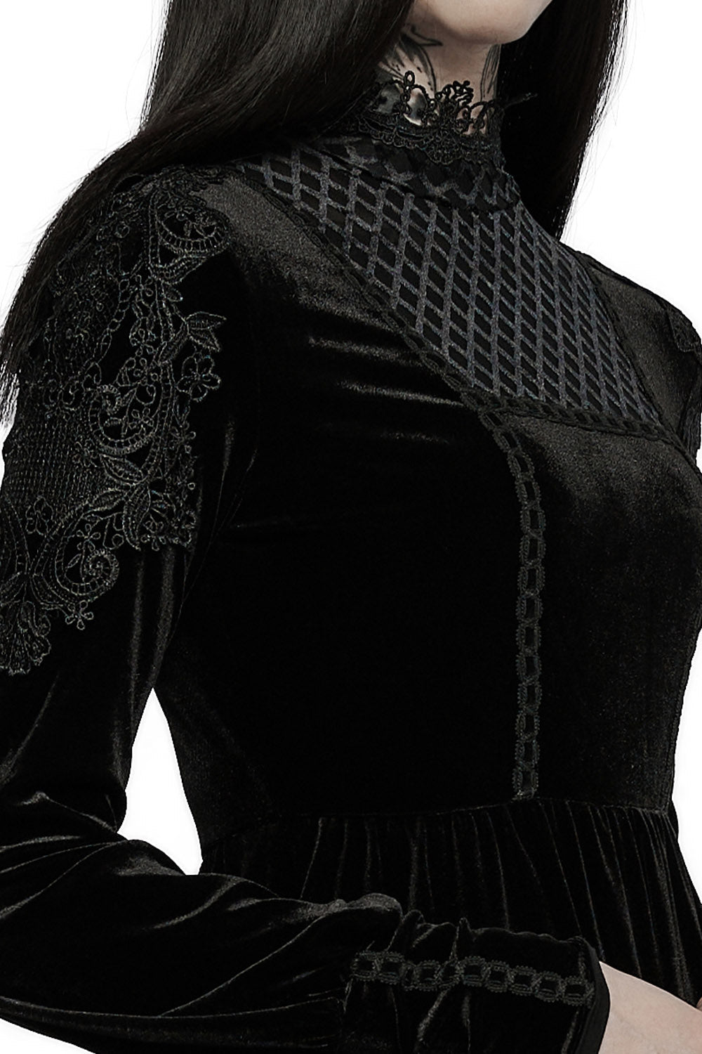 Haunted Mansion Midi Dress [BLACK] - dresses - VampireFreaks - Punk Rave