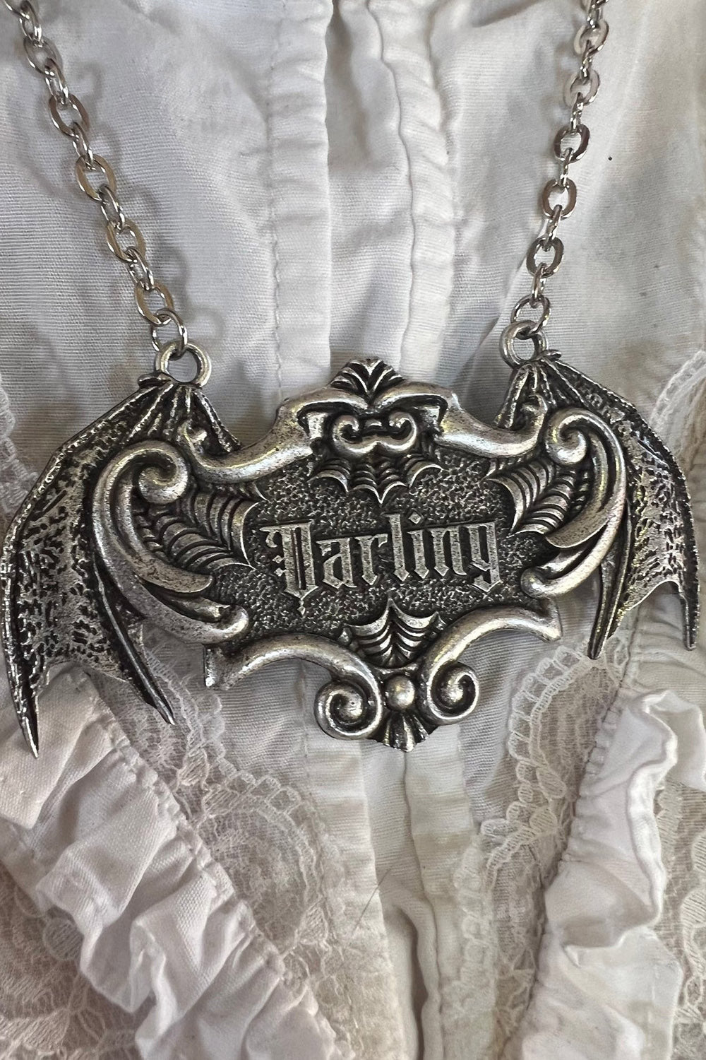 gothic bat necklace