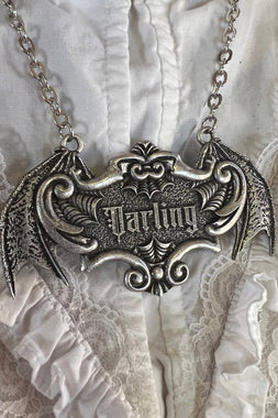 Darling Coffin Plaque Necklace