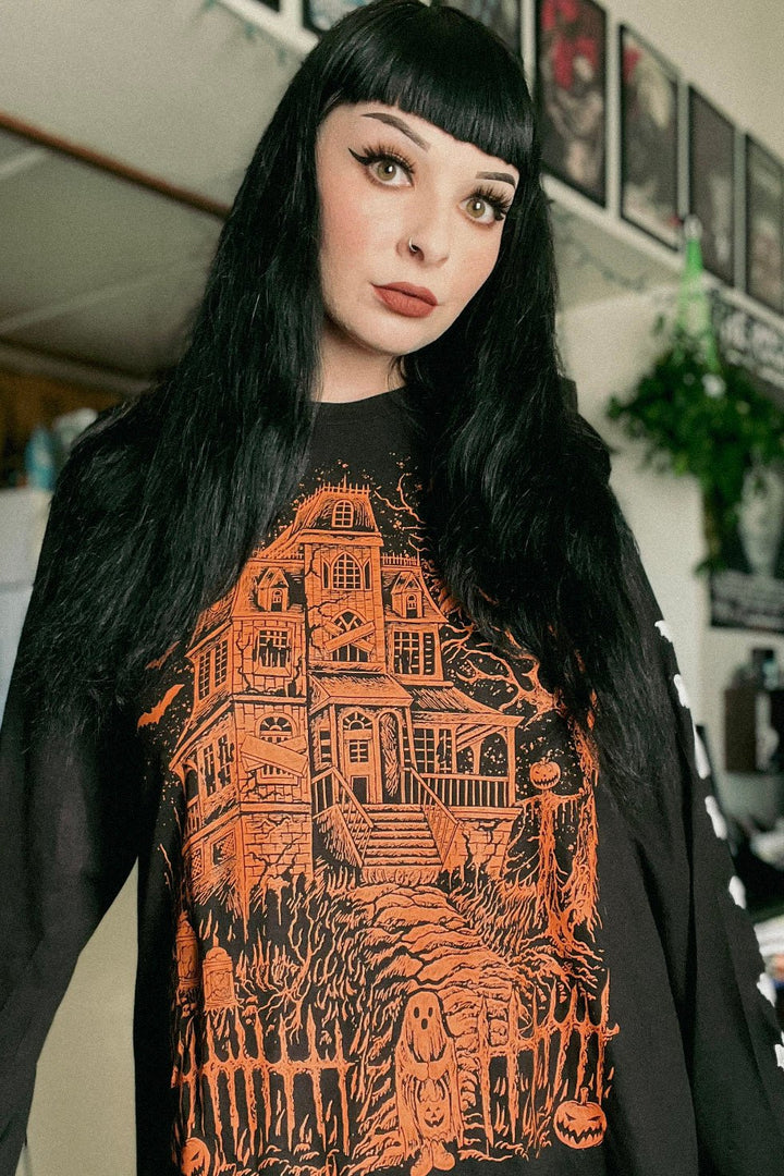 Haunted Mansion T-shirt [PUMPKIN ORANGE] - graphic t-shirt - VampireFreaks - VampireFreaks