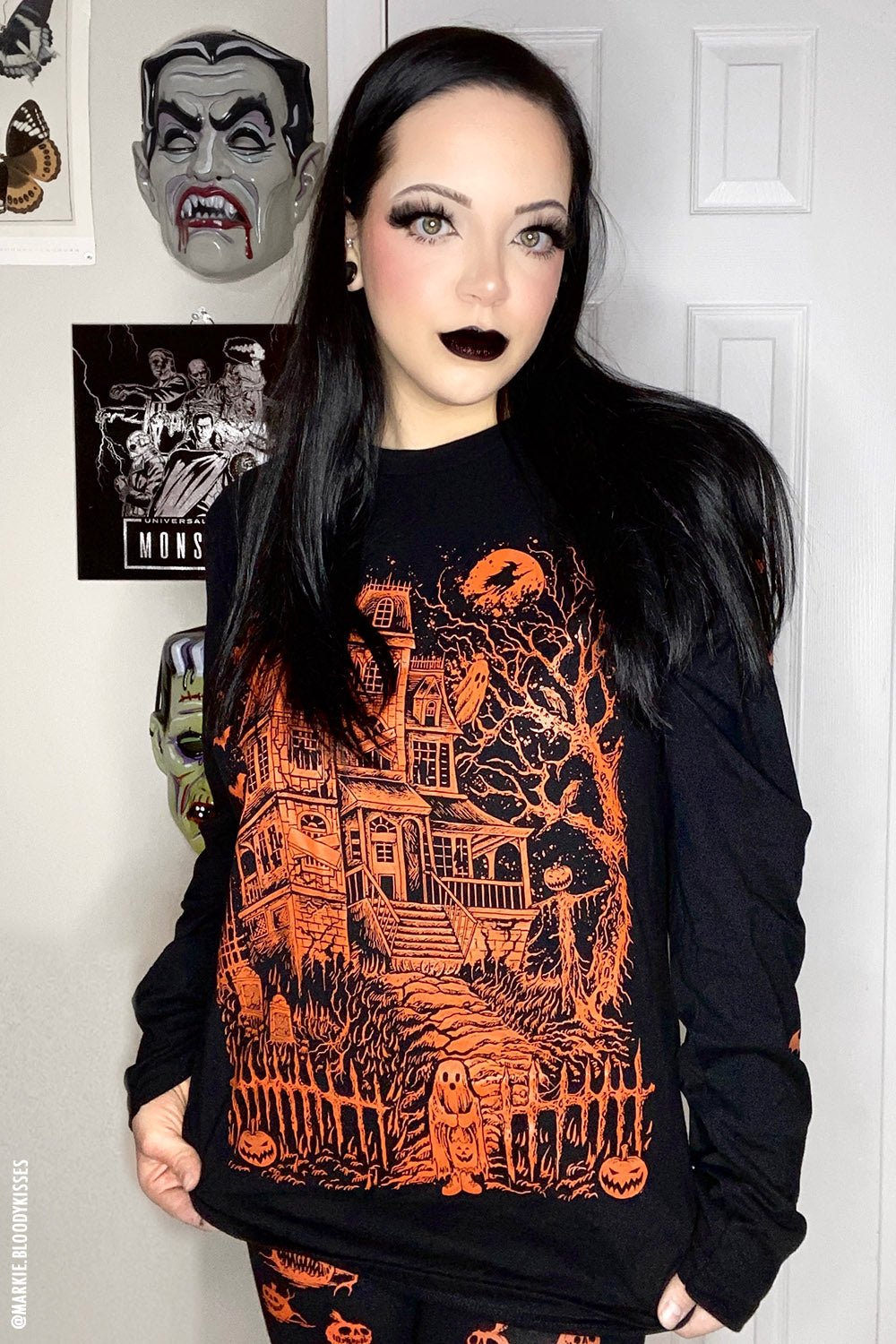 Haunted Mansion T-shirt [PUMPKIN ORANGE] - graphic t-shirt - VampireFreaks - VampireFreaks