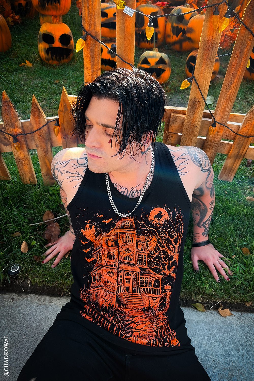 Haunted Mansion T-shirt [PUMPKIN ORANGE] - graphic t-shirt - VampireFreaks - VampireFreaks