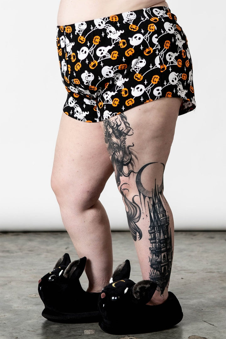 Haunted Pumpkin PJ Shorts - womens sleepwear - VampireFreaks - Killstar