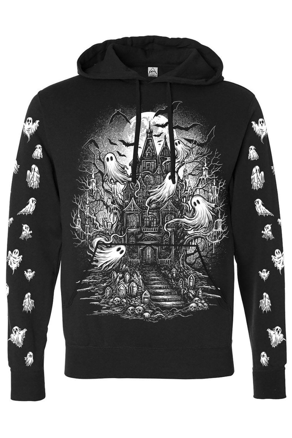 ghostly halloween hoodie jacket