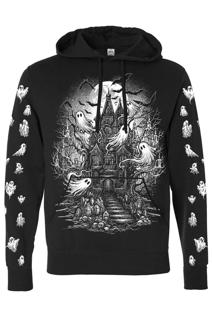 ghostly halloween hoodie jacket