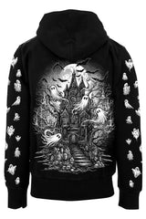 gothic halloween ghost sleeve hoodie by vampirefreaks