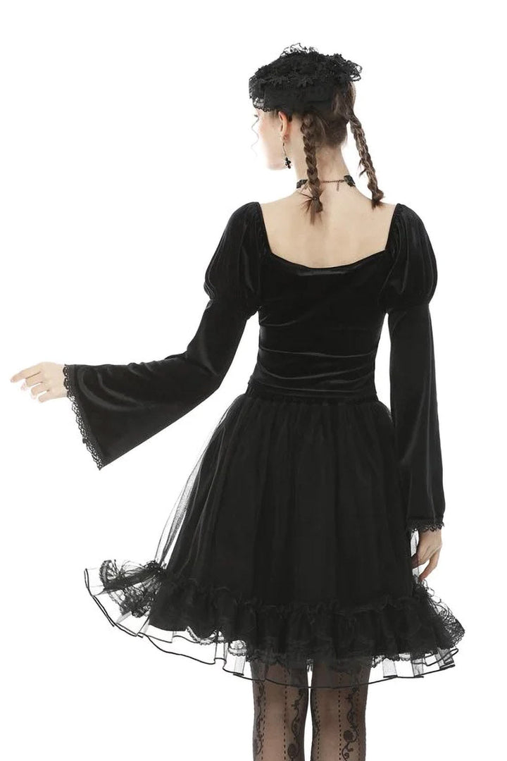 Haunted Vintage Velvet Skirt - dresses - VampireFreaks - Dark In Love