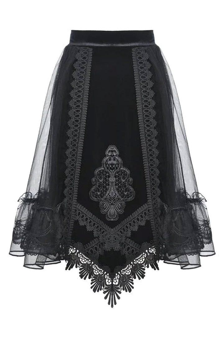 Haunted Vintage Velvet Skirt - dresses - VampireFreaks - Dark In Love