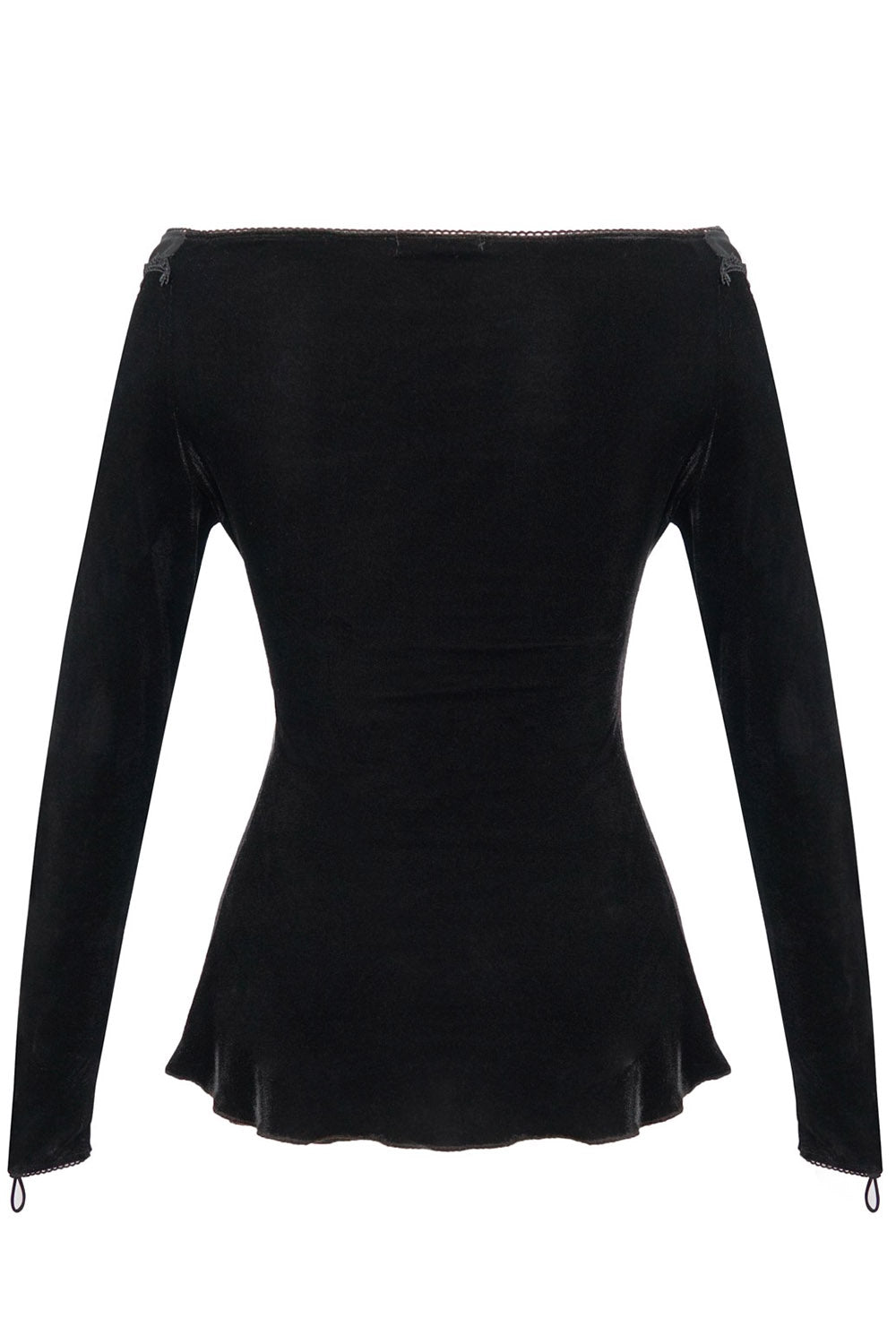 Hauntling Velvet Top - womens tops - VampireFreaks - Devil Fashion