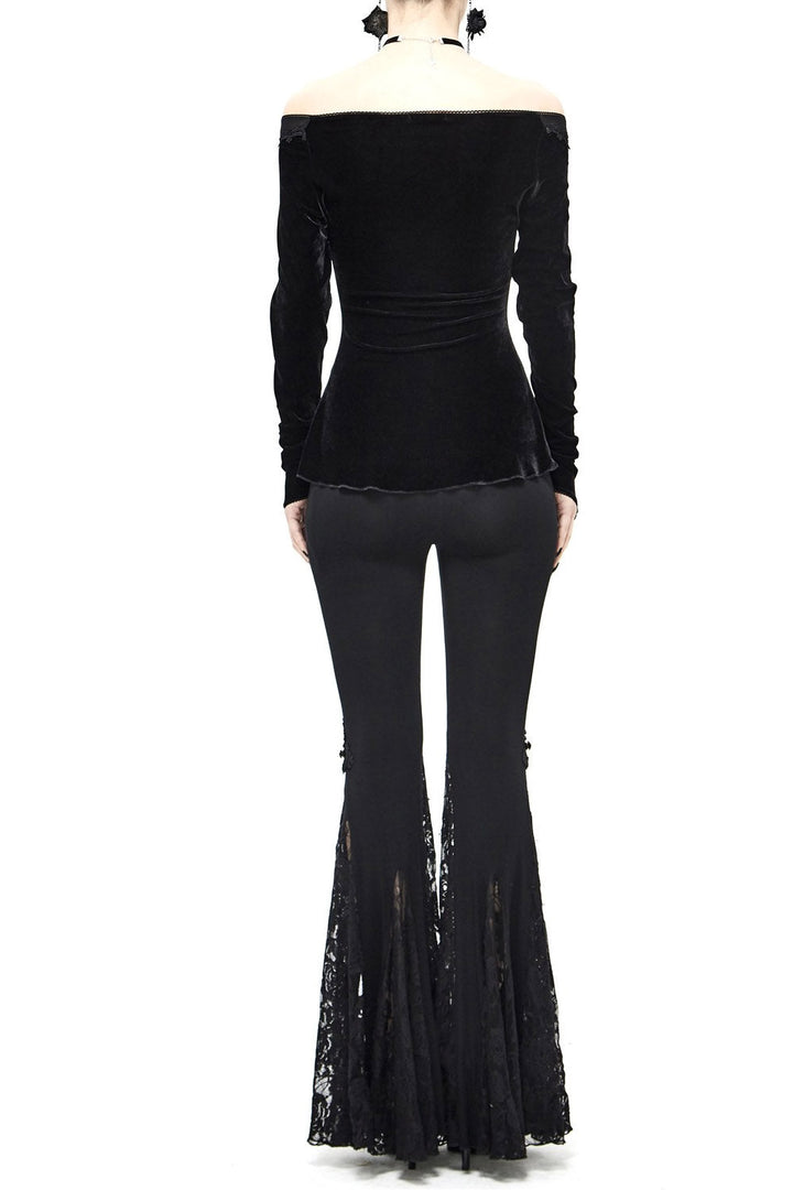 Hauntling Velvet Top - womens tops - VampireFreaks - Devil Fashion