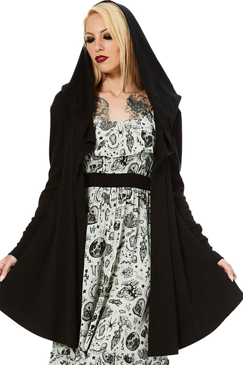 Hauntress Hooded Cardigan - womens outerwear - VampireFreaks - Sourpuss