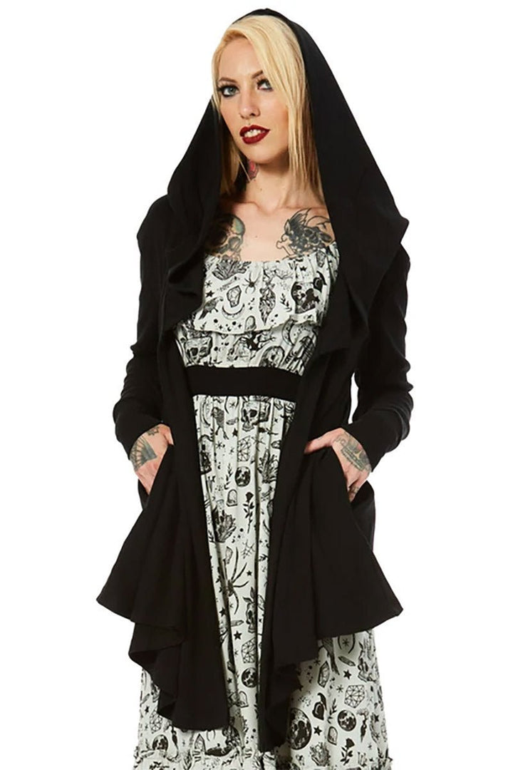 Hauntress Hooded Cardigan - womens outerwear - VampireFreaks - Sourpuss