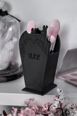 headstone makeup brush holder